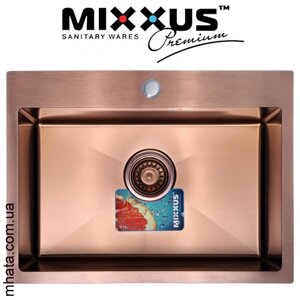 Мийка кухонна mixxus MX5843х200x1.0-PVD-bronze