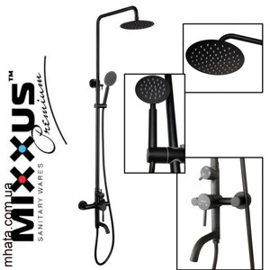Mixxus SUS-009-J Чорний душ із змішувачем з нержавіючої сталі. Sup sus304