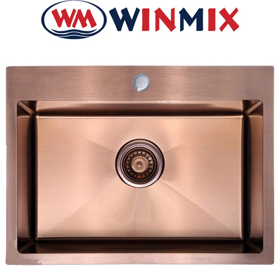 Мийка кухонна Winmix WM 5843х200x1.0-PVD-BRONZE від компанії Модна Хата - фото 1