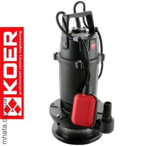 Насос дренажний заглибний KOER QDX 9-33-0.75 (Н=33М, Q=9 кбМ, P=750 Вт, 1"