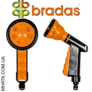 Пістолет для поливу швидкої зупинки пластикові Bradas Eco-442, 7 режимів