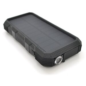 Повербанк Power bank Voltronic 20000 mAh Solar, Flashlight, Input:5V/1A (microUSB, TypeC), Output: 5V / 2,1А (2хUSB), PD,