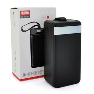 Повербанк PowerBank XO-PR159 60000mAh, flashlight, Input:5V/2.5A,9V/2A,12V/1.5A (Micro, Type-C, Lightning),