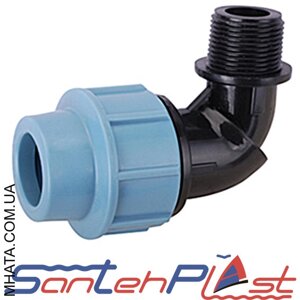 Santehplast Коліно із зовнішнім різьбленням 25*1/2"