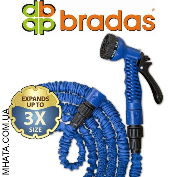 Шланг для поливу BRADAS Trick Hose Blue 1/2, 5-15м від компанії Модна Хата - фото 1