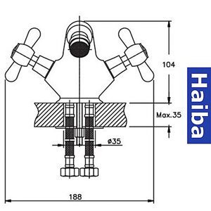 Змішувач для біде HAIBA Smes Chr-162