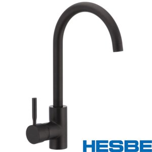 Змішувач для кухні вухо HESBE HANS BLACK-011 ( чорний )