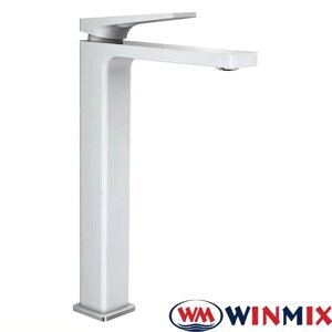 Змішувач для умивальника високий Winmix Premium Grog White High (білий) (Chr-001), Польща