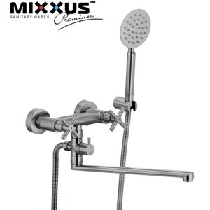 Змішувач для ванни довгий ніс Mixxus DVE (Chr-006), Польща (нержавіюча сталь)