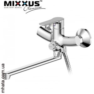 Змішувач для ванни довгий нос Mixxus premium push євро (Chr-006), Польща