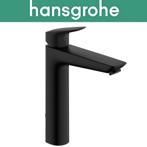 Змішувач Hansgrohe (art 71091670) для раковини одноважільний, без зливного набору, Logis 190, Чорний мат