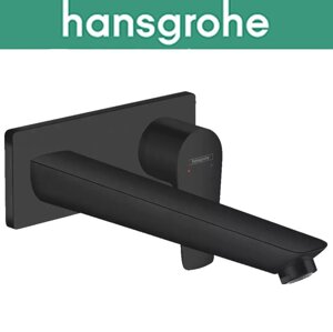 Змішувач Hansgrohe (art 71734670) для раковини одноважільний з довгим виливом, Talis E, Чорний мат