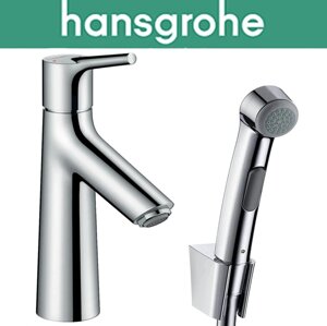 Змішувач Hansgrohe (art 72290000) для раковини з гігієнічним душем, Talis S, Хром