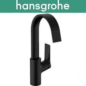 Змішувач Hansgrohe (art 75030670) для раковини одноважільний з поворотним виливом та зливною гарнітурою, Vivenis 210,