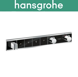 Термостатичний змішувач Hansgrohe (art 15357600) для душу на 4 кнопки, RainSelect, Чорний/Хром