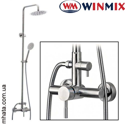 WinMix SUS-003-J душова колонка з змішувачем з нержавіючої сталі. Sust sus304
