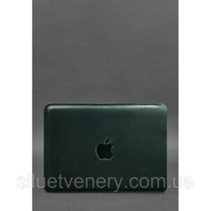 Шкіряний чохол для MacBook 13 дюйм Зелений Crazy Horse