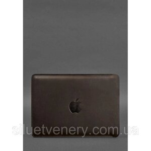 Шкіряний чохол для MacBook 15-16 Темно-коричневий