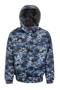 Куртка зимова охорона камуфляж синій піксель 44, 46 182-188
