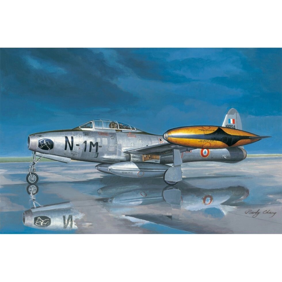 1/32 HOBBY BOSS 83208 - ЗБІРНА ПЛАСТИКОВАЯ МОДЕЛЬ ЛІТАКА F-84G Thunderjet від компанії Хоббінет - збірні моделі - фото 1