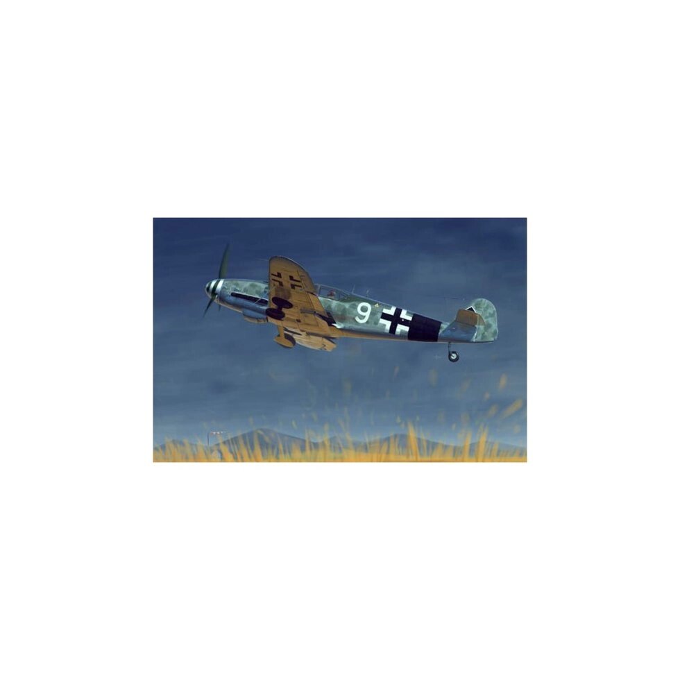 1/32 TRUMPETER 02298 - Німецький винищувач Messerschmitt Bf 109G-10 від компанії Хоббінет - збірні моделі - фото 1
