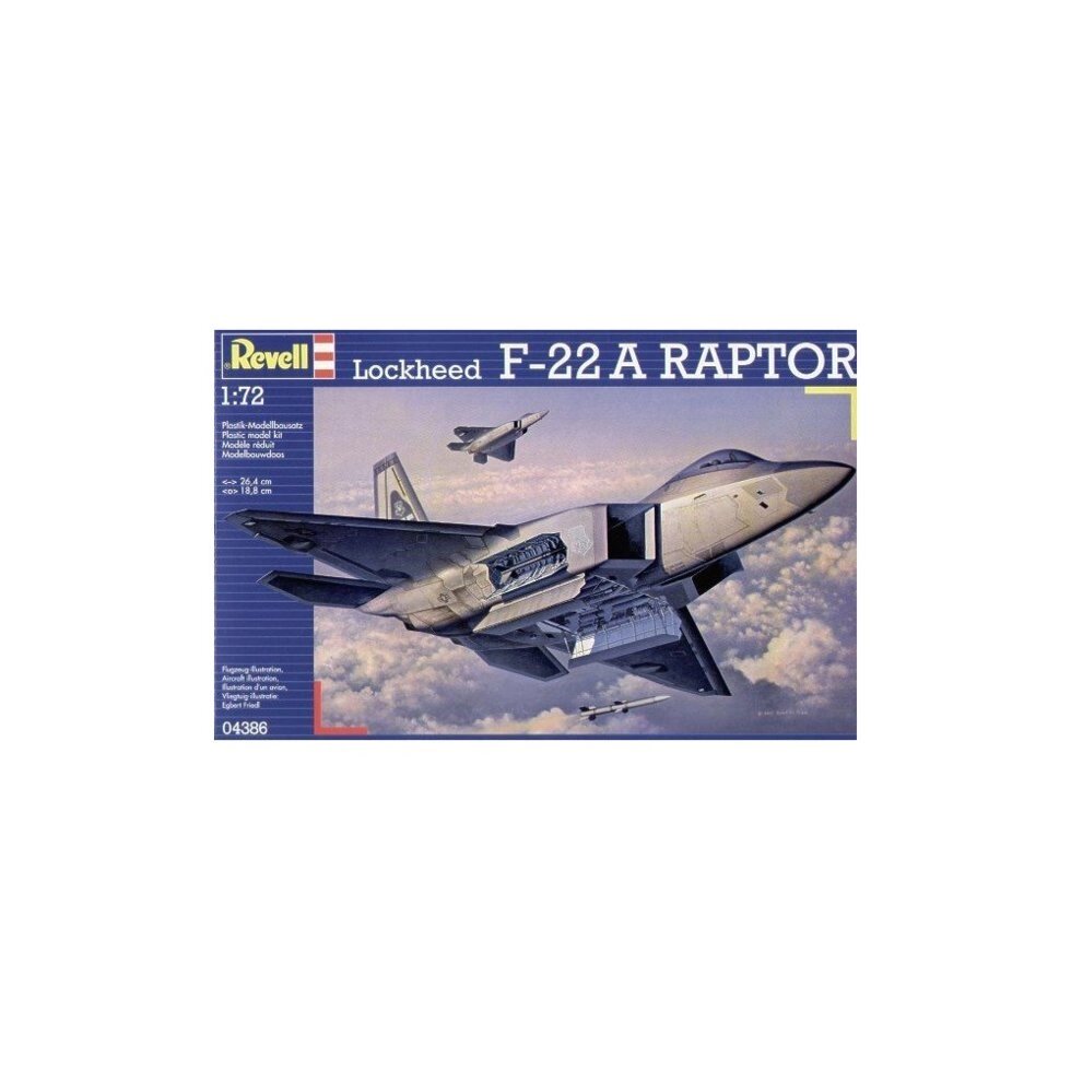 1/72 REVELL 04386 - Lockheed F-22 & quot; Raptor & quot; від компанії Хоббінет - збірні моделі - фото 1
