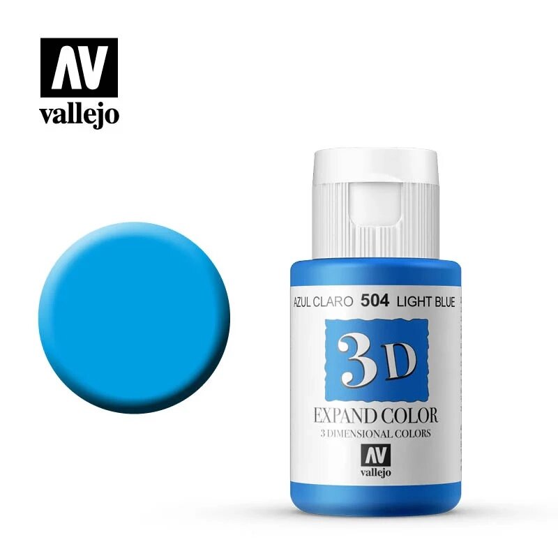 3D фарба 35мл. Світло блакитний. VALLEJO Expand Color 55504 від компанії Хоббінет - збірні моделі - фото 1