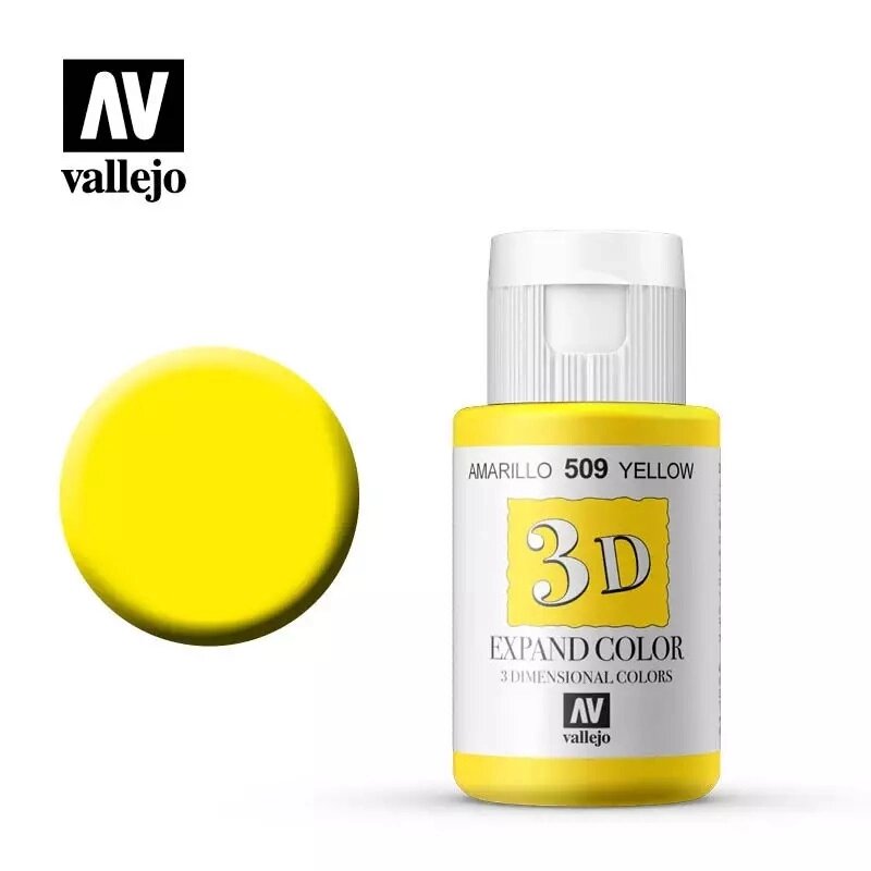 3D фарба 35мл. Жовтий. VALLEJO Expand Color 55509 від компанії Хоббінет - збірні моделі - фото 1