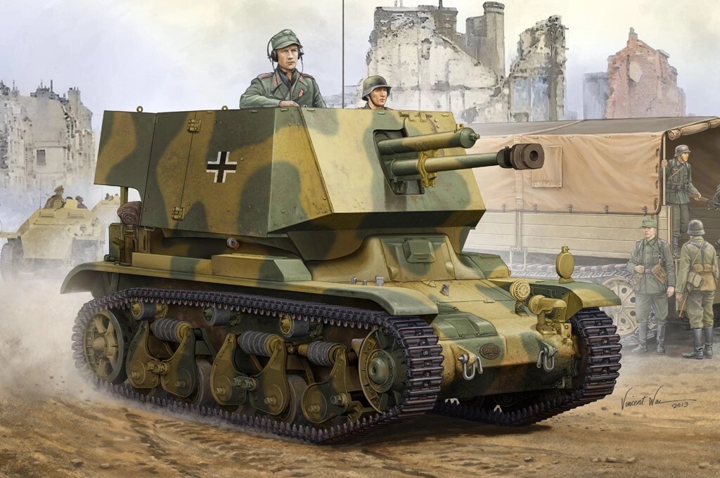 4,7 См Pak (t) Sfl. auf Fgst. Pz. Kpfw.35 R 731 (f). 1/35 HOBBY BOSS 83807 від компанії Хоббінет - збірні моделі - фото 1