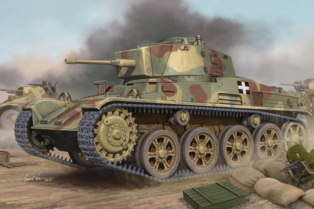 43M Toldi III (C40). Збірна модель угорського легкого танка. 1/35 HOBBY BOSS 82479 від компанії Хоббінет - збірні моделі - фото 1
