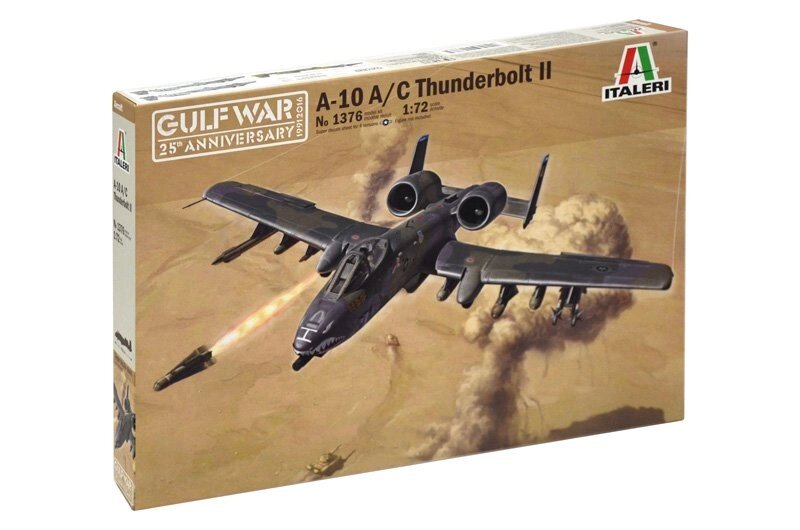 A-10 A / C THUNDERBOLT ll - GULF WAR. Збірна модель літака. 1/72 ITALERI 1376 від компанії Хоббінет - збірні моделі - фото 1