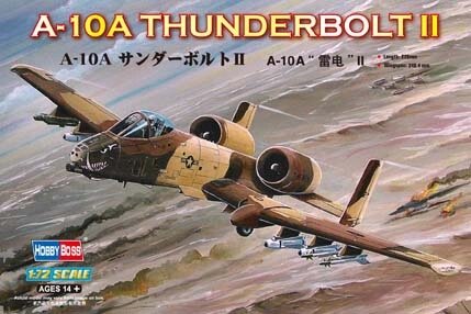 A-10A THUNDERBOLT II. Збірна модель літака у масштабі 1/72. HOBBY BOSS 80266 від компанії Хоббінет - збірні моделі - фото 1