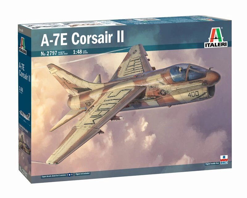 A-7E CORSAIR II. Збірна модель літака в масштабі 1/48. ITALERI 2797 від компанії Хоббінет - збірні моделі - фото 1