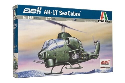 AH-1T SEA COBRA. Збірна модель вертольота в масштабі 1/72. ITALERI 168 від компанії Хоббінет - збірні моделі - фото 1