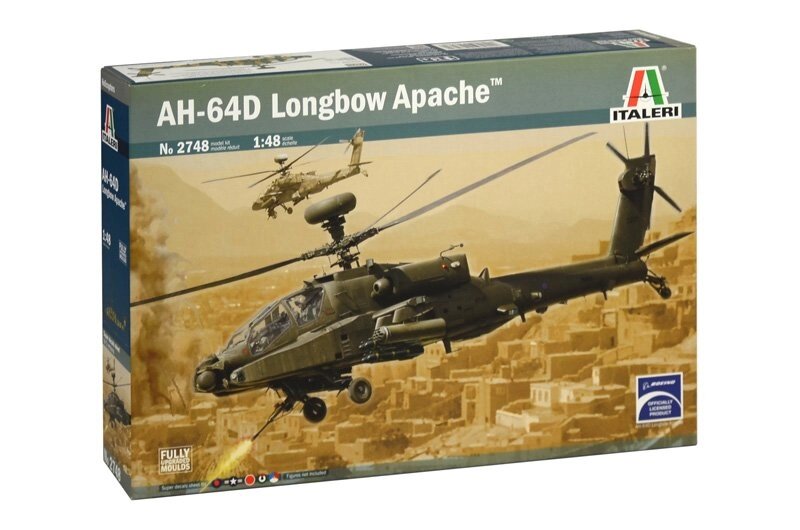 AH-64D LONGBOW APACHE. 1/48 ITALERI 2748 від компанії Хоббінет - збірні моделі - фото 1