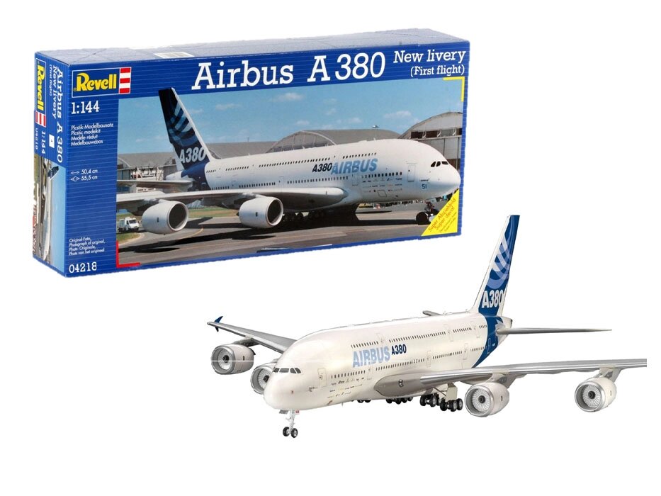 Airbus A380 Design New livery "First Flight". Модель у масштабі 1/144. REVELL 04218 від компанії Хоббінет - збірні моделі - фото 1