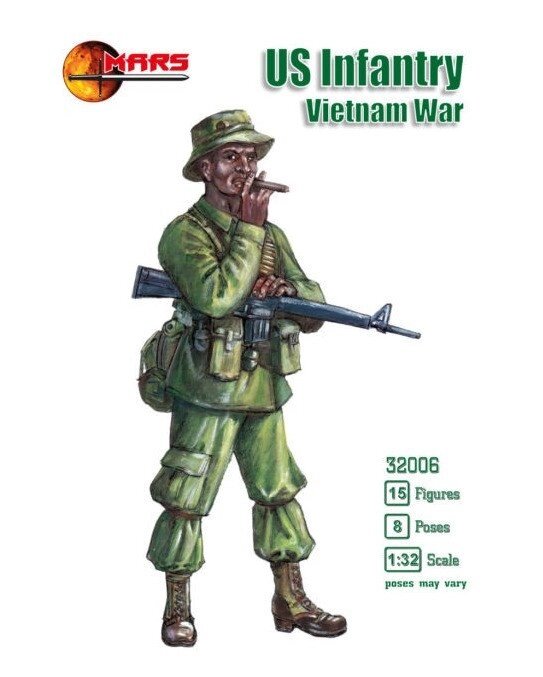 Американська піхота (війна у В'єтнамі). 1/32 MARS 32006 від компанії Хоббінет - збірні моделі - фото 1