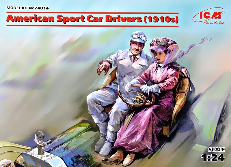 Американські водії спортивних автомобілів (1910 рік). 1/24 ICM 24014 від компанії Хоббінет - збірні моделі - фото 1