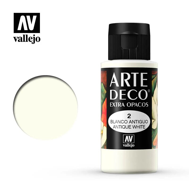 Античний білий. Фарба водорозчинна 35мл. VALLEJO ARTE DECO 83002 від компанії Хоббінет - збірні моделі - фото 1