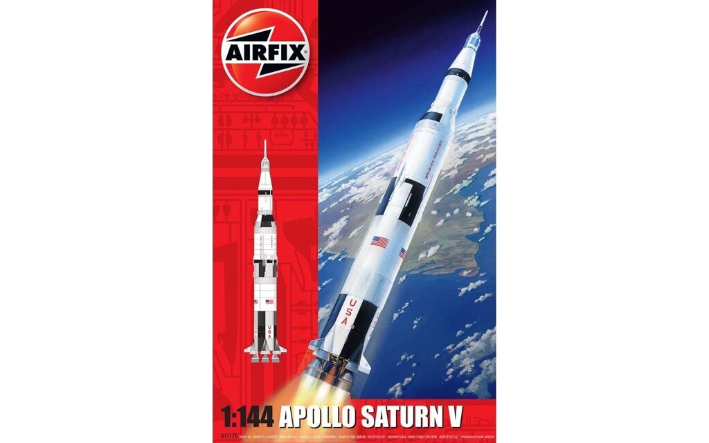 Apollo Saturn V. Збірна модель космічної ракети-носій в масштабі 1/144. AIRFIX 11170 від компанії Хоббінет - збірні моделі - фото 1