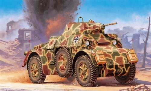 AUTOBLINDA AB 43. Збірна модель бронеавтомобіля в масштабі 1/48. ITALERI 6603 від компанії Хоббінет - збірні моделі - фото 1