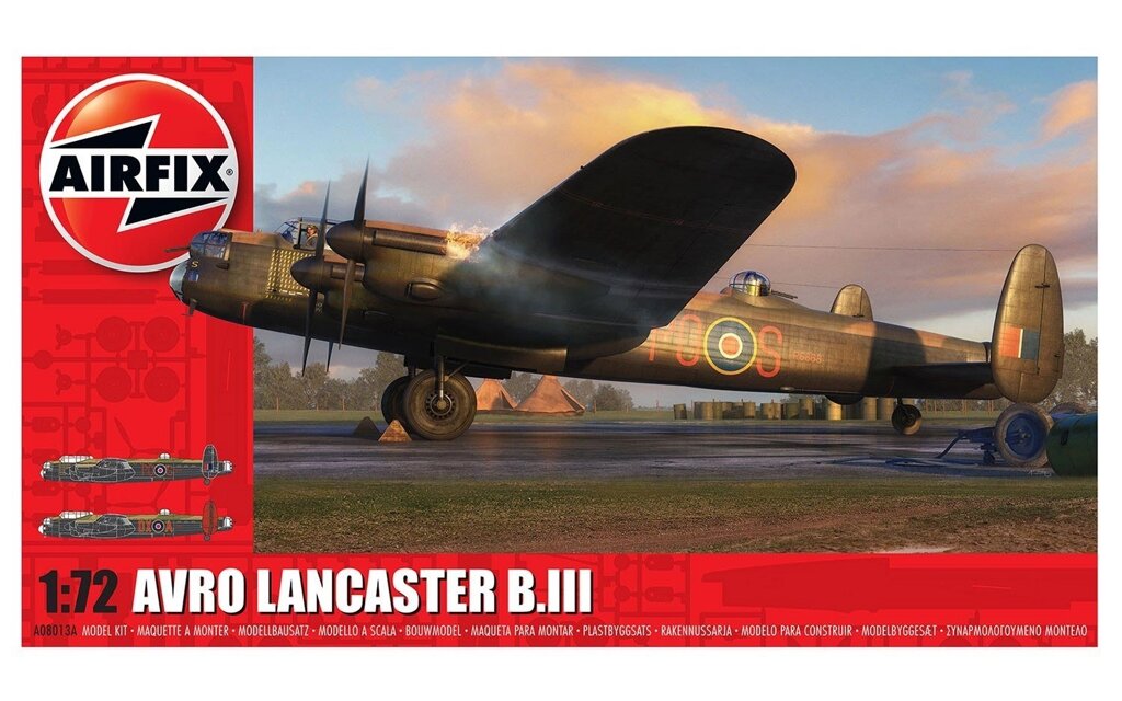 Avro Lancaster B. III. 1/72 AIRFIX 08013A від компанії Хоббінет - збірні моделі - фото 1