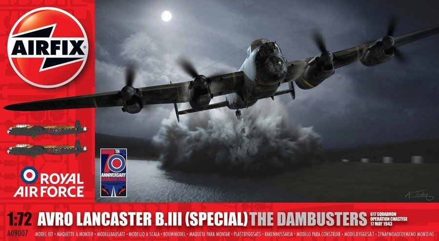 Avro Lancaster B.III "Dambusters". 1/72 AIRFIX 09007 від компанії Хоббінет - збірні моделі - фото 1