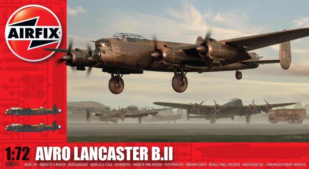 Avro Lancaster BII. Збірна модель в масштабі 1/72. AIRFIX 08001 від компанії Хоббінет - збірні моделі - фото 1