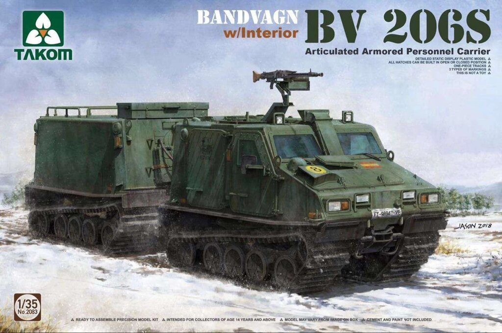 Bandvagn Bv 206S. 1/35 TAKOM 2083 від компанії Хоббінет - збірні моделі - фото 1