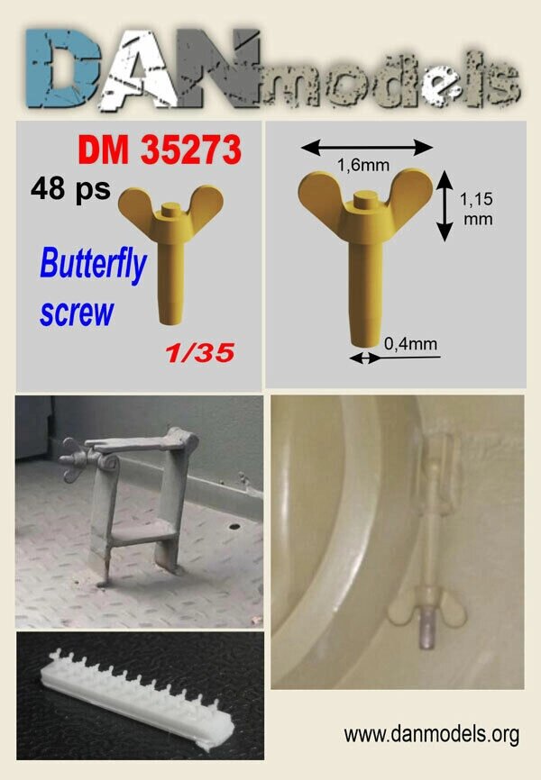 Барашковий гвинт. Гвинтовий затвор-метелик №1. 1/35 DANMODELS DM35273 від компанії Хоббінет - збірні моделі - фото 1