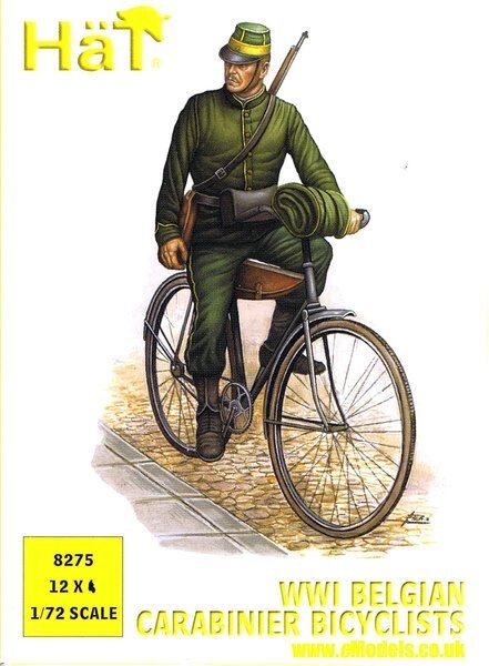 Belgian Carabinier Bicyclists (1914-1918). 1/72 HAT 8275 від компанії Хоббінет - збірні моделі - фото 1