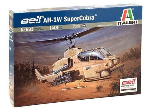 Bell AH-1W SuperCobra. Збірна модель вертольота в масштабі 1/48. ITALERI 833 від компанії Хоббінет - збірні моделі - фото 1