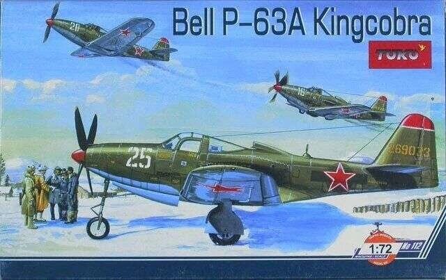 Bell P-63A Kingcobra. Збірна модель літака в масштабі 1/72. TOKO 112 від компанії Хоббінет - збірні моделі - фото 1