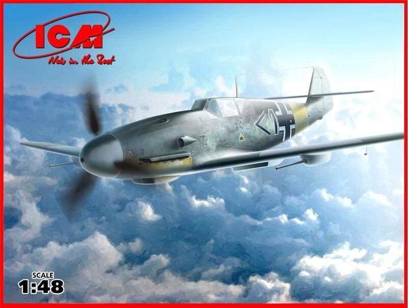 BF109F-4 / R6 німецький літак-розвідник. Збірна модель в масштабах 1/48. ICM 48107 від компанії Хоббінет - збірні моделі - фото 1